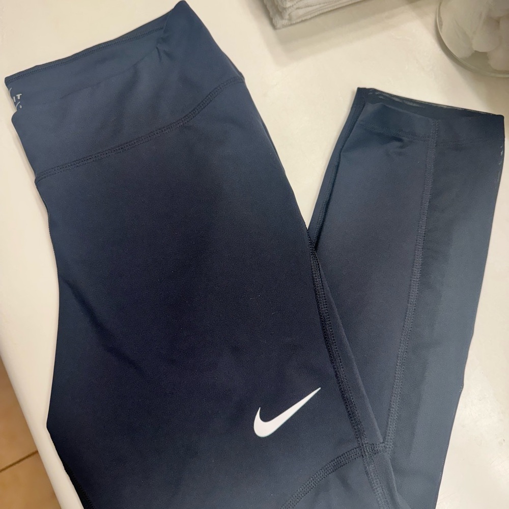 Nike Black Leggings with mesh side